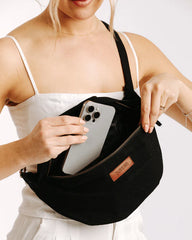 Solid Bum Bag - Black