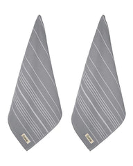 Classic Fringeless Hand Bath Bundle 2 Pack - Grey