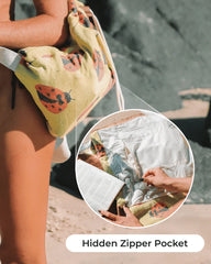 Ice Cream Towel Bag - Natural